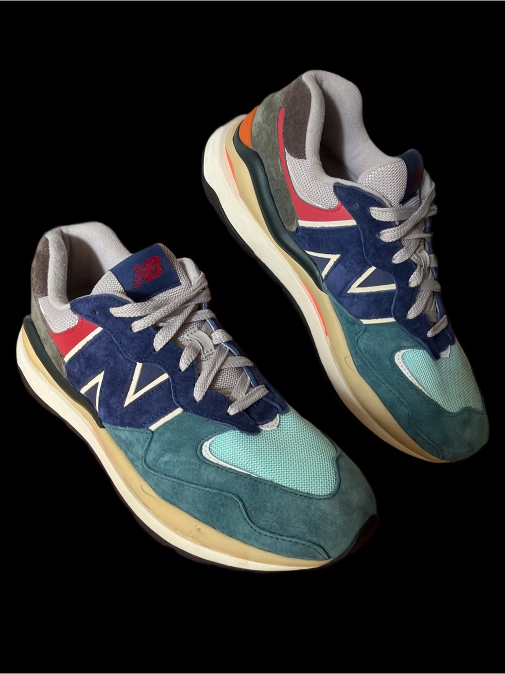 New Balance 57/40 Men's size 11 Teal Navy Mint Multicolor Lifestyle Sneakers